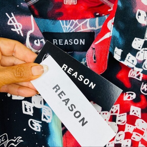 NEW 90's Y2K Short Sleeve Button Down Shirt - Picture 8 of 11